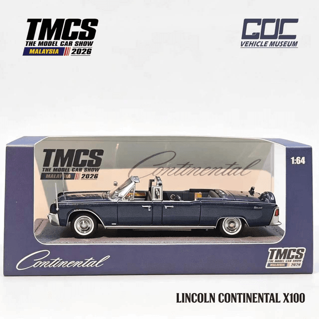 TMCS MALAYSIA 2026 EXHIBITION EDITION LINCOLN CONTINENTAL X100 BLUE product image