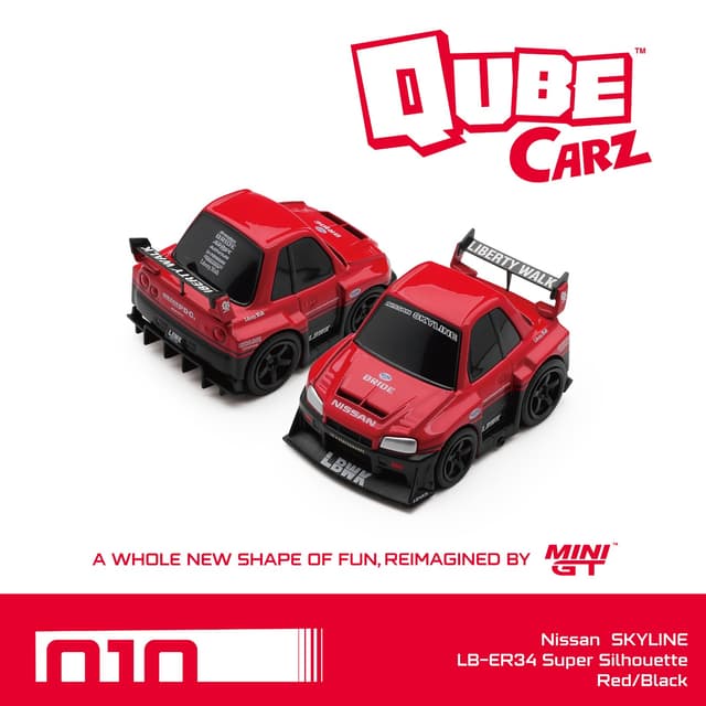 NISSAN LBER34 SUPER SILHOUETTE SKYLINE RED BLACK (010) product image