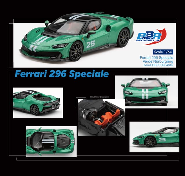 PREORDER FERRARI 296 SPECIALE VERDE NÜRBURGRING product image