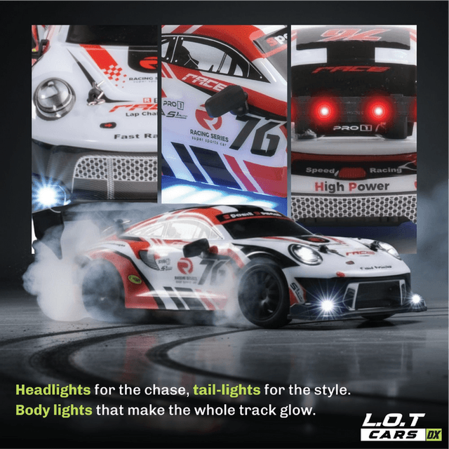 GHOST BURNOUT RED RC DRIFT CAR product image