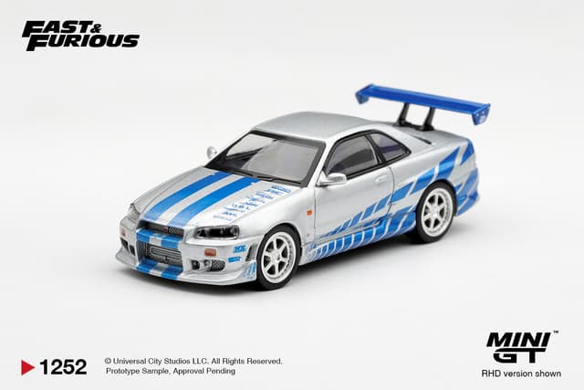 PREORDER NISSAN SKYLINE GT-R C-WEST "2 FAST 2 FURIOUS" BRIAN O'CONNER BLISTER PACKAGING product image