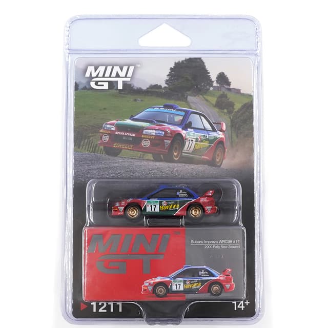 MINI GT SUBARU IMPREZA WRC98 #17 2000 RALLY NEW ZEALAND product image