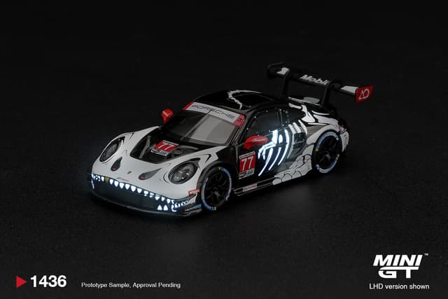PREORDER PORSCHE 911 GT3 R (992) #77 AO RACING "SKELETON REXY" 2026 IMSA PETIT LE MANS BLISTER PACKAGING product image