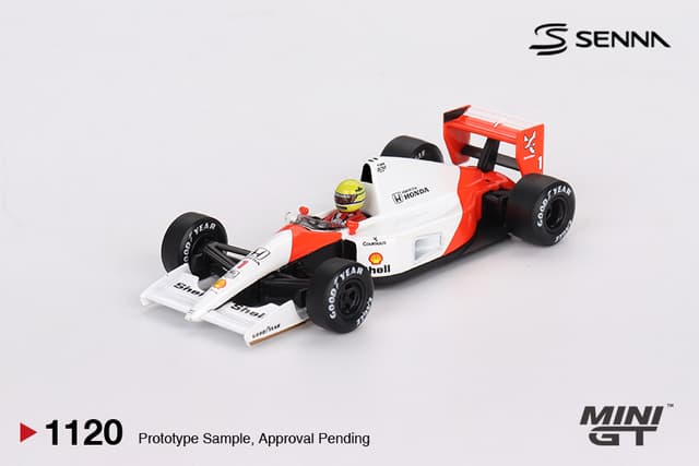 MINI GT MCLAREN MP4/6 #1 AYRTON SENNA 1991 JAPANESE GRAND PRIX 2ND PLACE product image