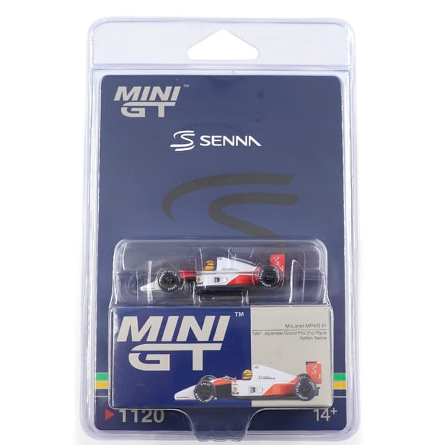 MINI GT MCLAREN MP4/6 #1 AYRTON SENNA 1991 JAPANESE GRAND PRIX 2ND PLACE product image