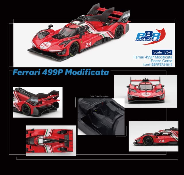 PREORDER FERRARI 499P MODIFICATA ROSSO CORSA