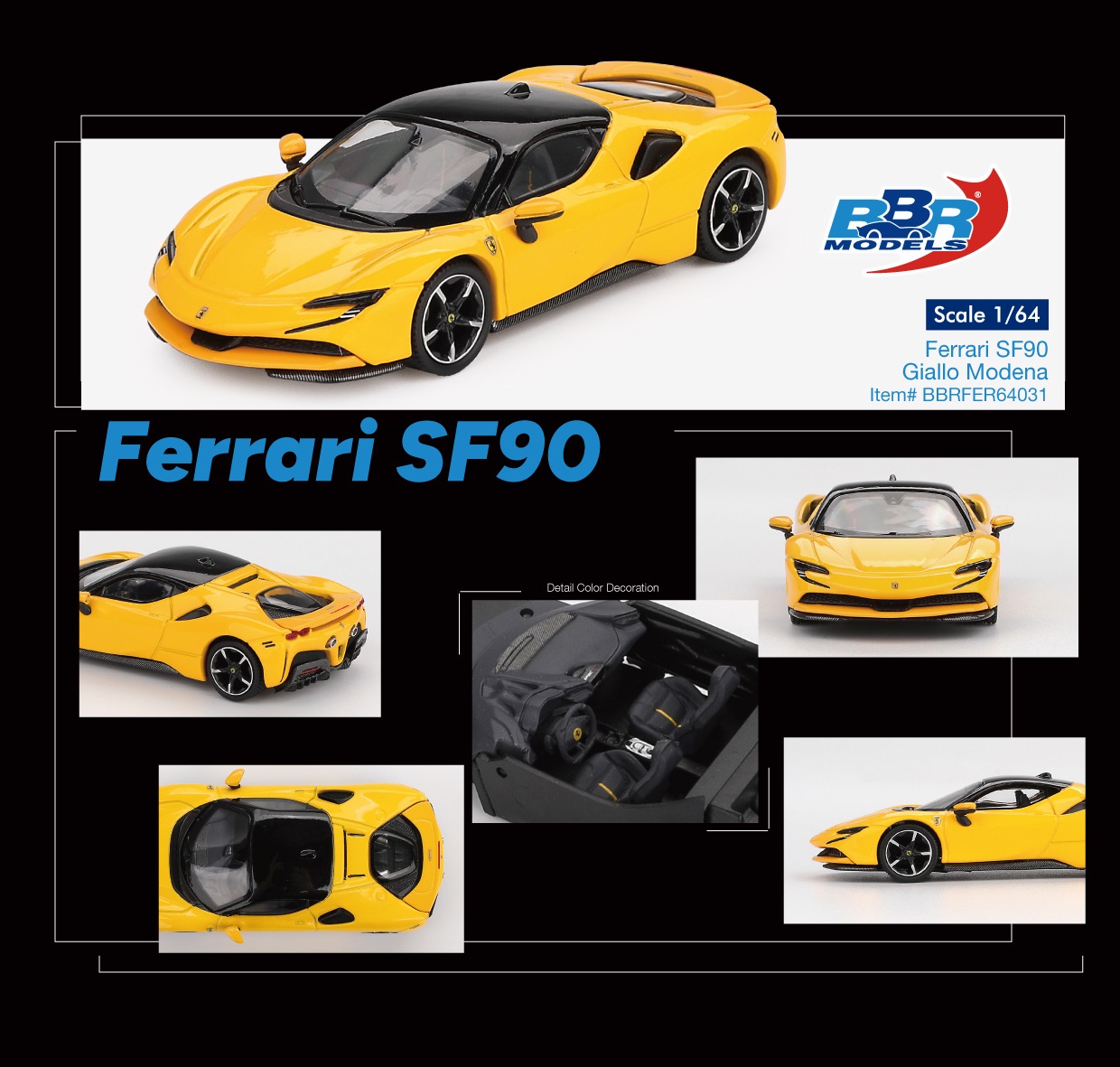 FERRARI SF90 GIALLO MODENA 