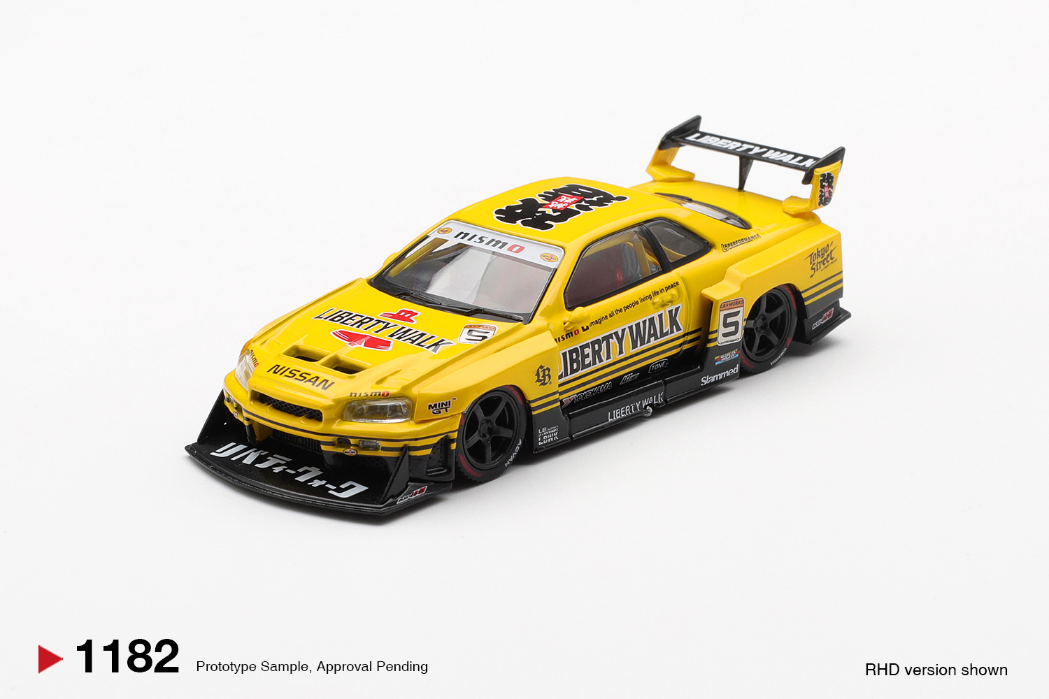NISSAN LB-ER34 SUPER SILHOUETTE SKYLINE SPORT YELLOW