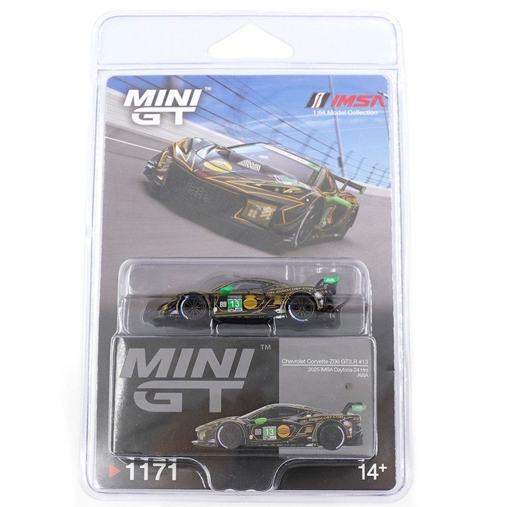 MINI GT CHEVROLET CORVETTE Z06 GT3R 13 AWA 2025 IMSA DAYTONA 24 HRS