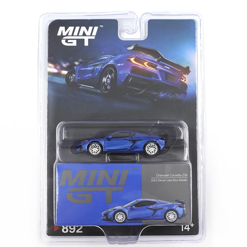 MINI GT CHEVROLET CORVETTE Z06 2023 ELKHART LAKE BLUE 