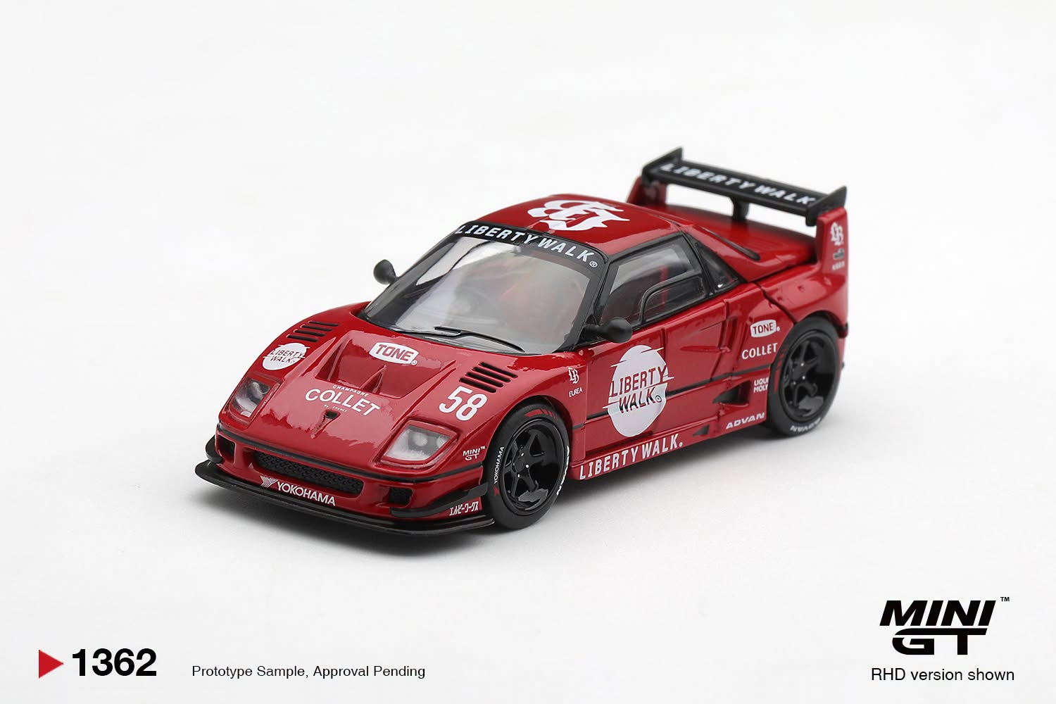 PREORDER MAZDA AZ-1 LIBERTY WALK LB40 LB-HINOMARU RED BLISTER