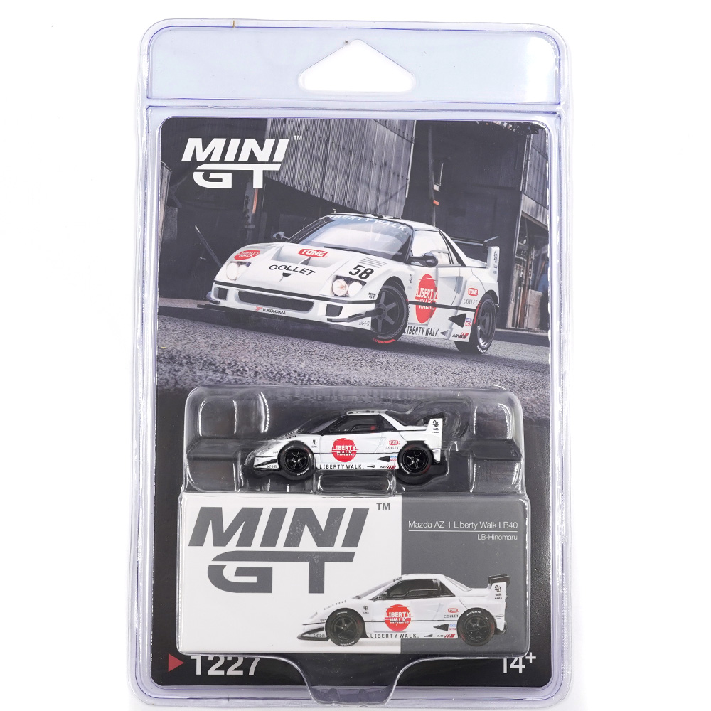 MINI GT MAZDA AZ-1 LIBERTY WALK LB40 LB-HINOMARU BLISTER