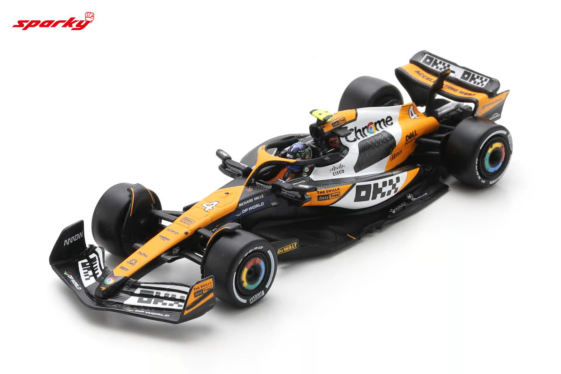 MCLAREN MCL38 MCLAREN NO.4 WINNER SINGAPORE GP 2024 LANDO NORRIS