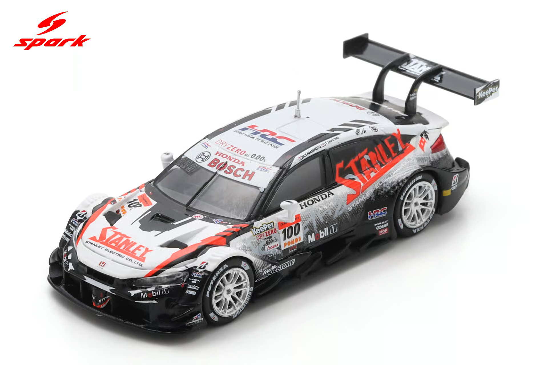 STANLEY CIVIC TYPE R-GT STANLEY TEAM KUNIMITSU NO.100 GT500 SUPER GT 2025 N. YAMAMOTO - T. MAKINO