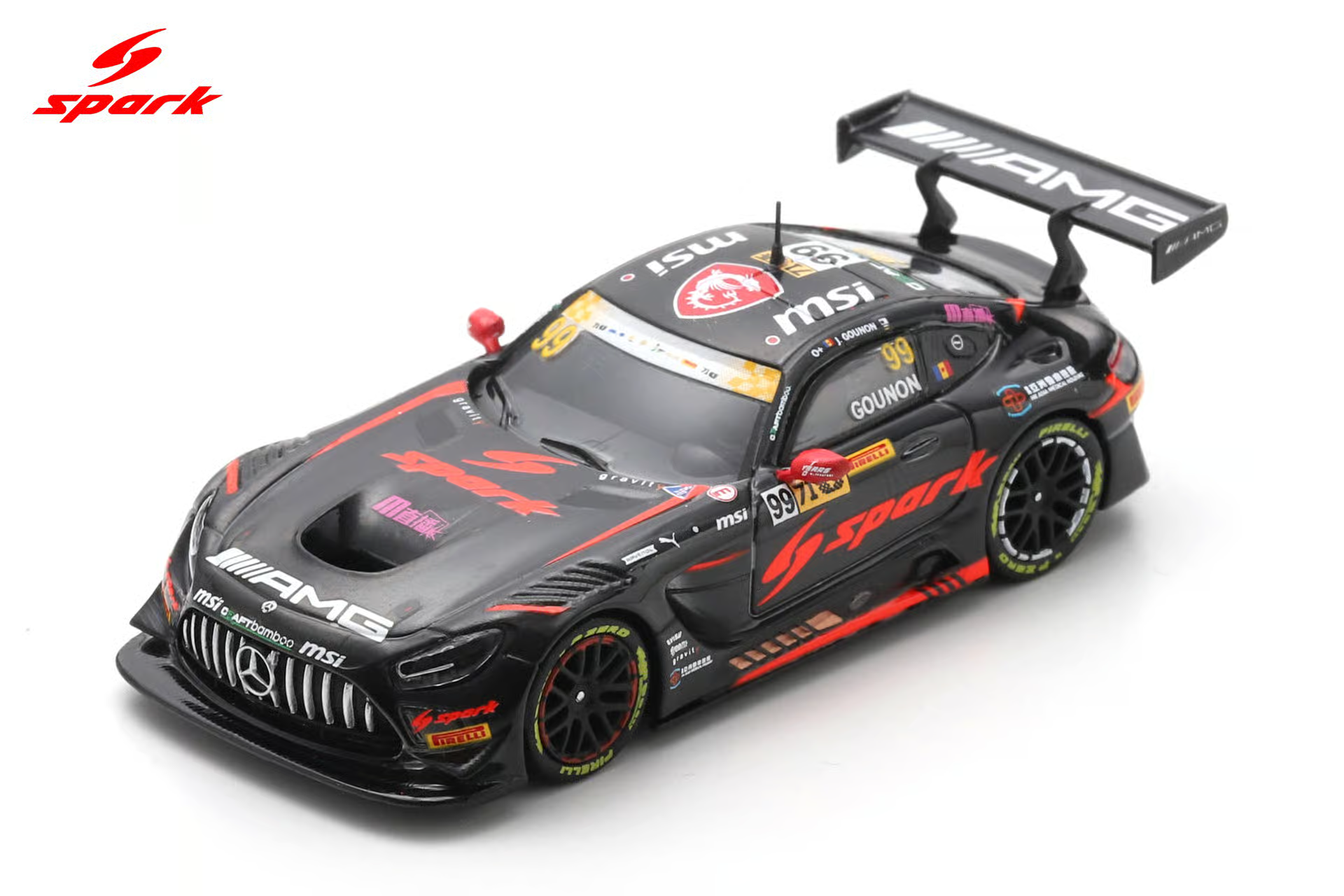 MERCEDES-AMG GT3 EVO NO.99 CRAFT-BAMBOO RACING FIA GT WORLD CUP MACAU 2024 JULES GOUNON