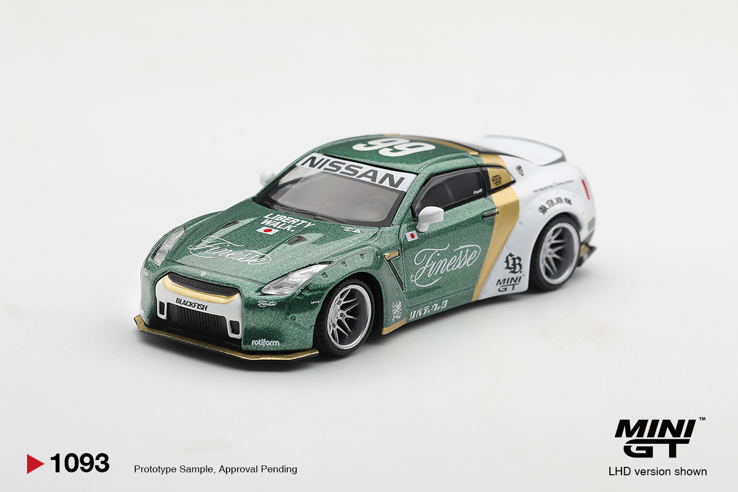 PREORDER NISSAN GT-R (R35) LB*WORKS TYPE 1 CUSTOM DUCKTAIL AUTO FINESSE BLISTER PACKAGING