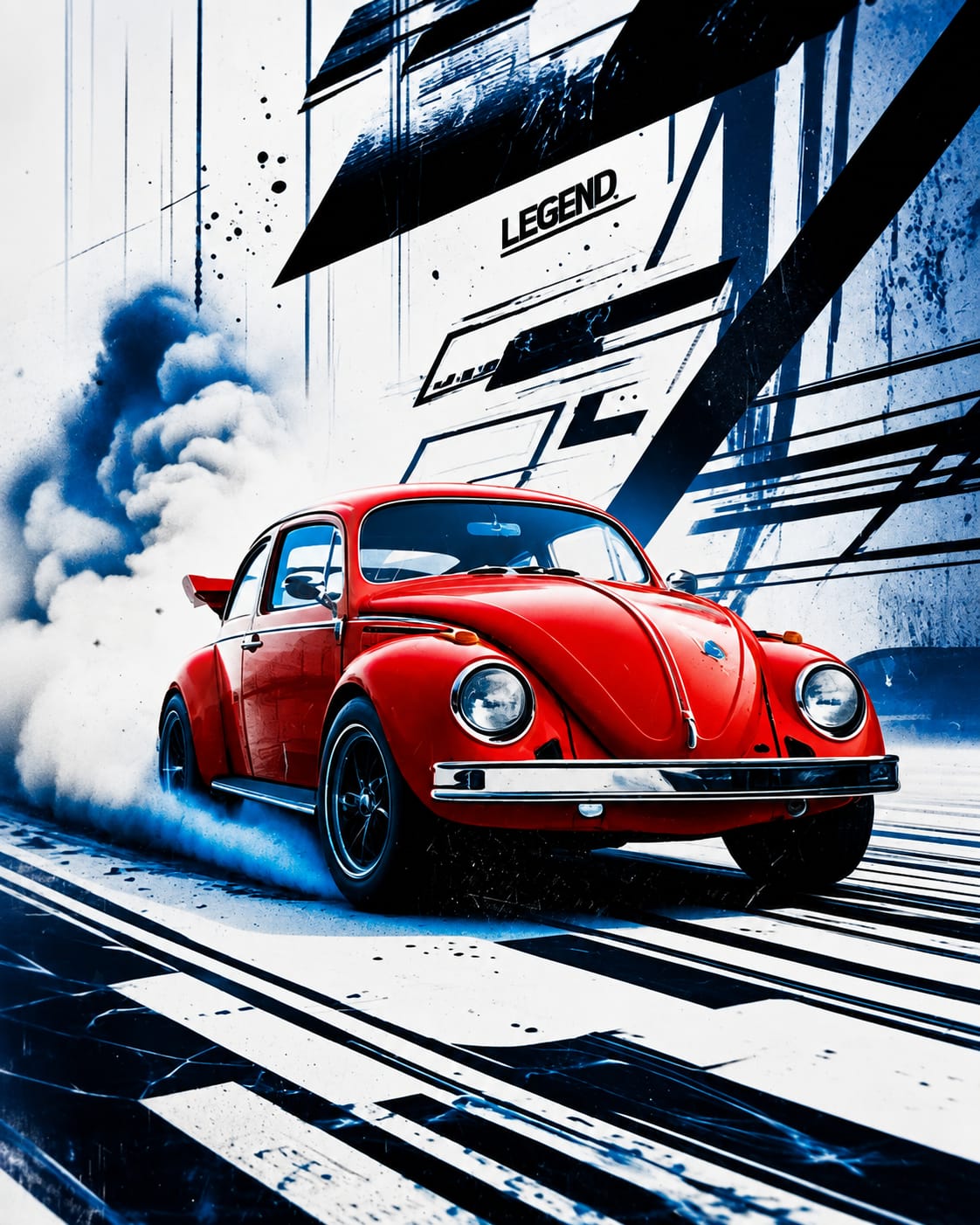 RED CLASSIC BEETLE COLLECTIBLE MAGNET