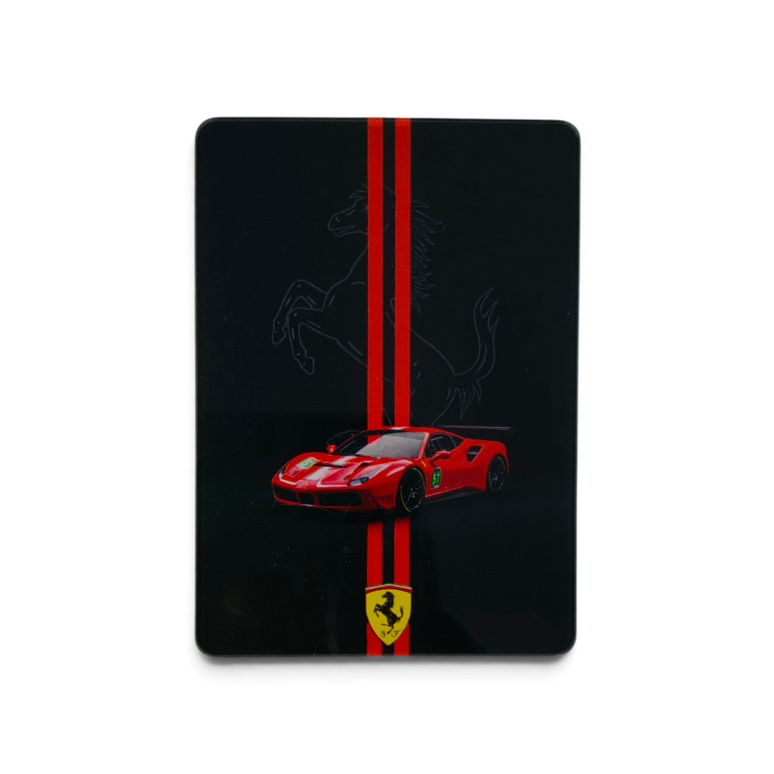 488 RED FAN ART FRIDGE MAGNET | KarzandDolls