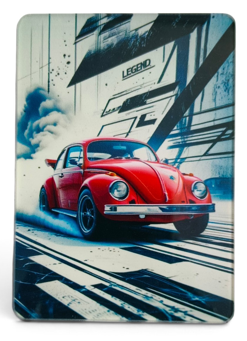 BEETLE VINTAGE CAR FAN ART FRIDGE MAGNET