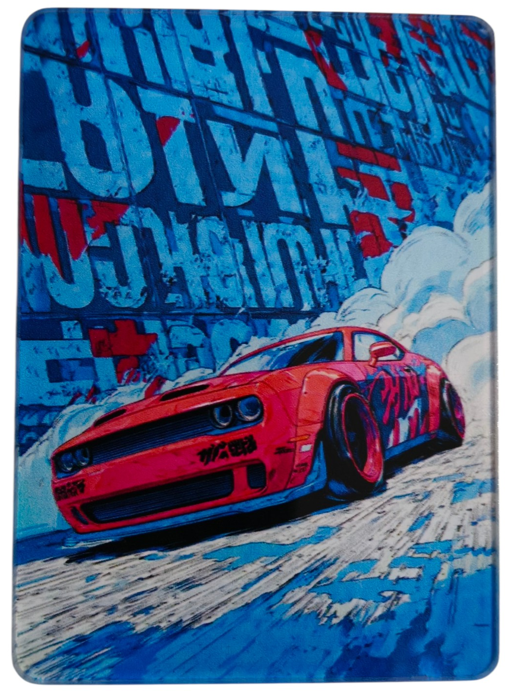 DC RED FAN ART FRIDGE MAGNET