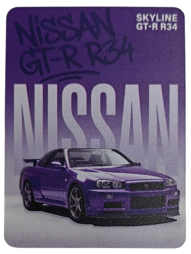 SKYLINE GT-R R34 3D FAN ART 3D FRIDGE MAGNET