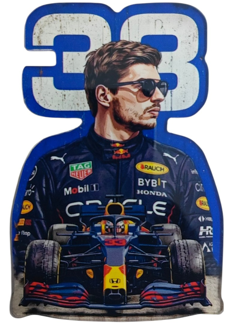FORMULA RACING DRIVER FAN ART FRIDGE MAGNET