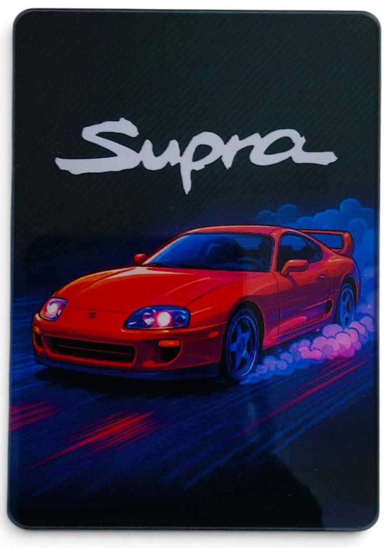 RED SUPRA-INSPIRED FAN ART FRIDGE MAGNET