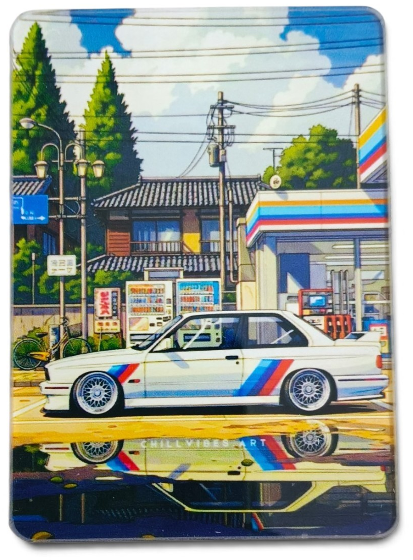 E30 M3 JAPANESE STREET FRIDGE MAGNET