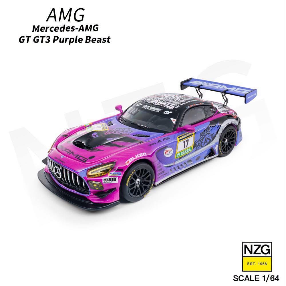 MERCEDES-AMG GT GT3 NÜRBURGRING 24 HOURS ENDURANCE RACE 2025 #17 PURPLE BEAST