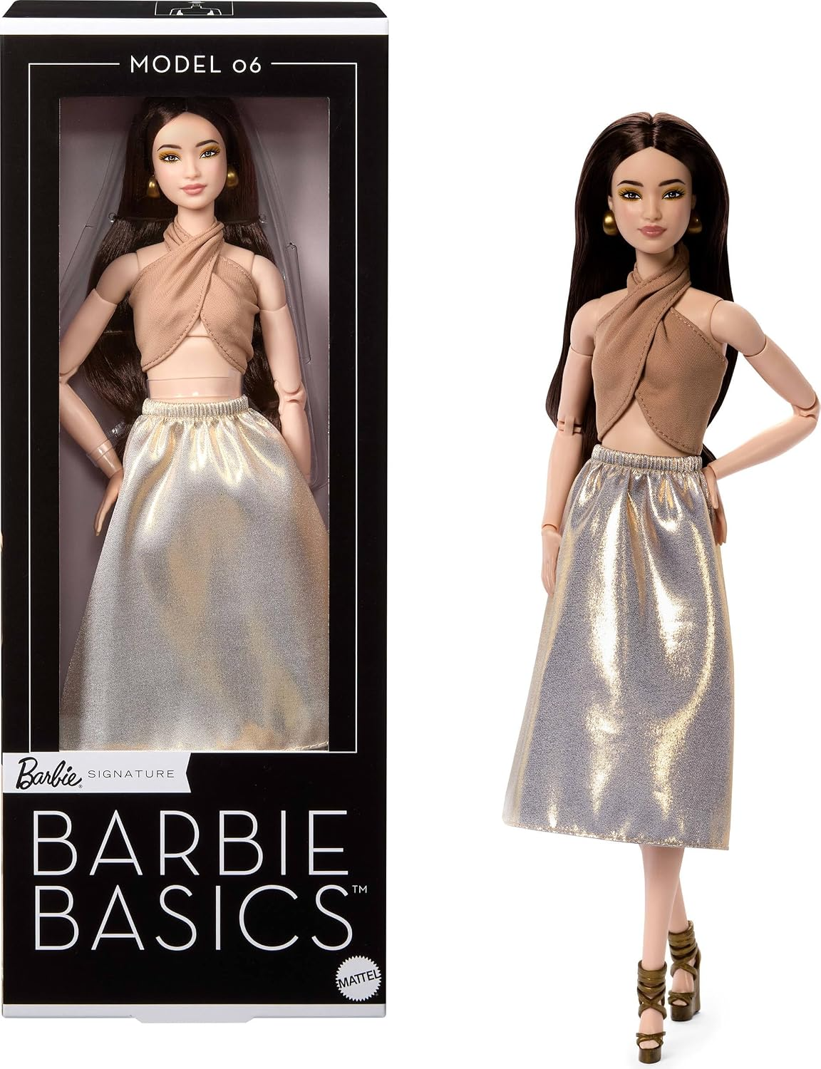 BARBIE BASICS MODEL COLLECTOR FASHION DOLL 06 WITH BRUNETTE HAIR