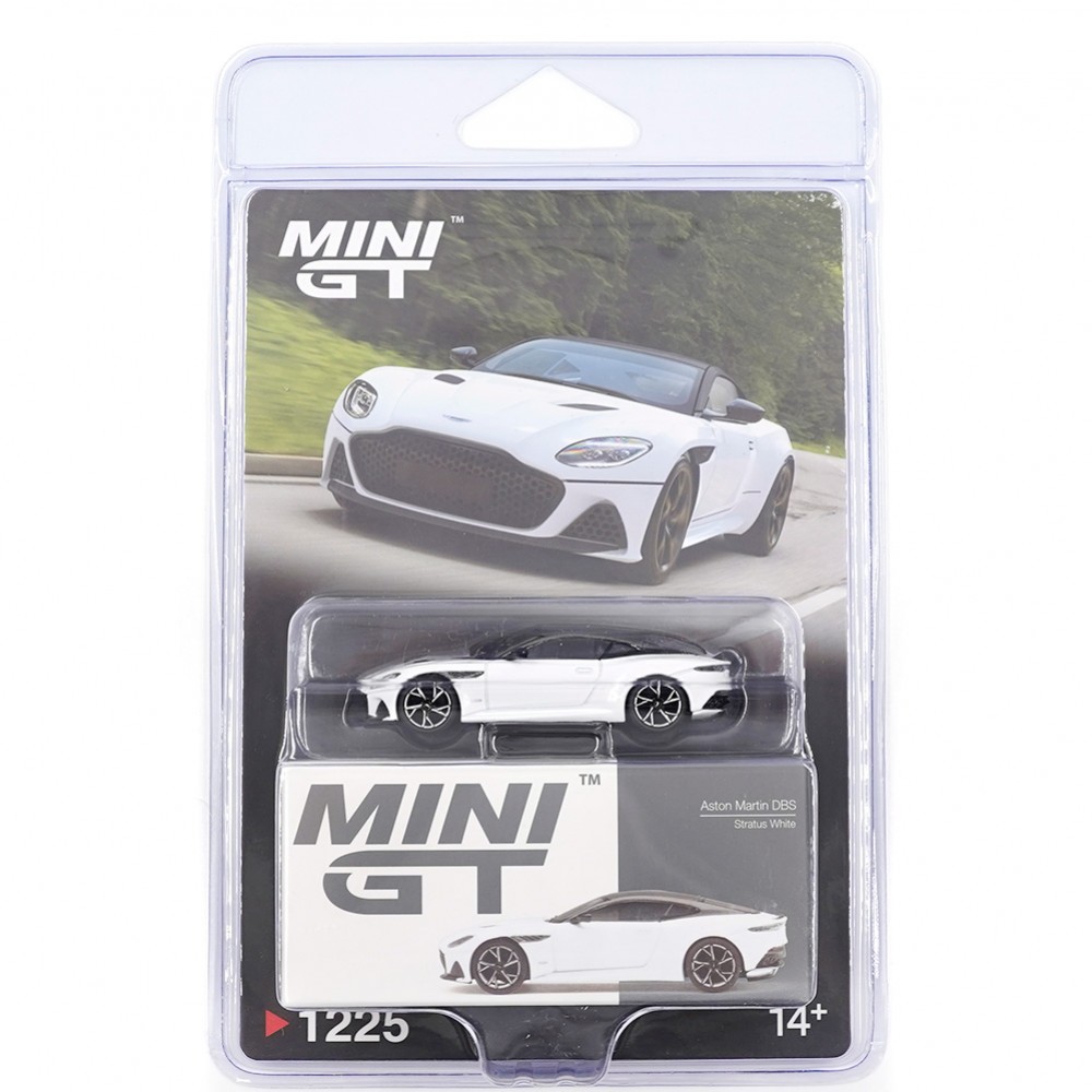 ASTON MARTIN DBS STRATUS WHITE BLISTER PACKAGING