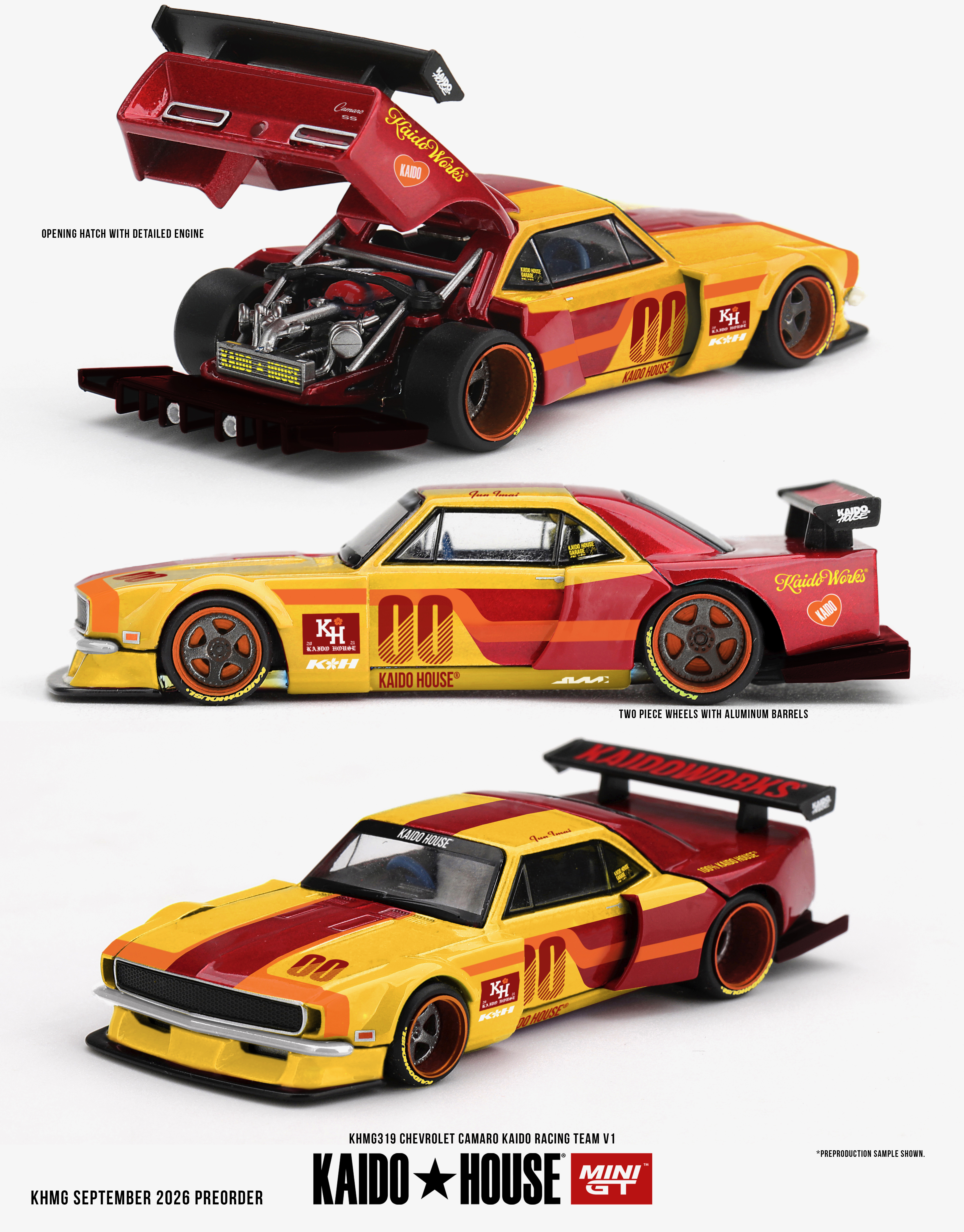 PREORDER CHEVROLET CAMARO KAIDO RACING TEAM V1