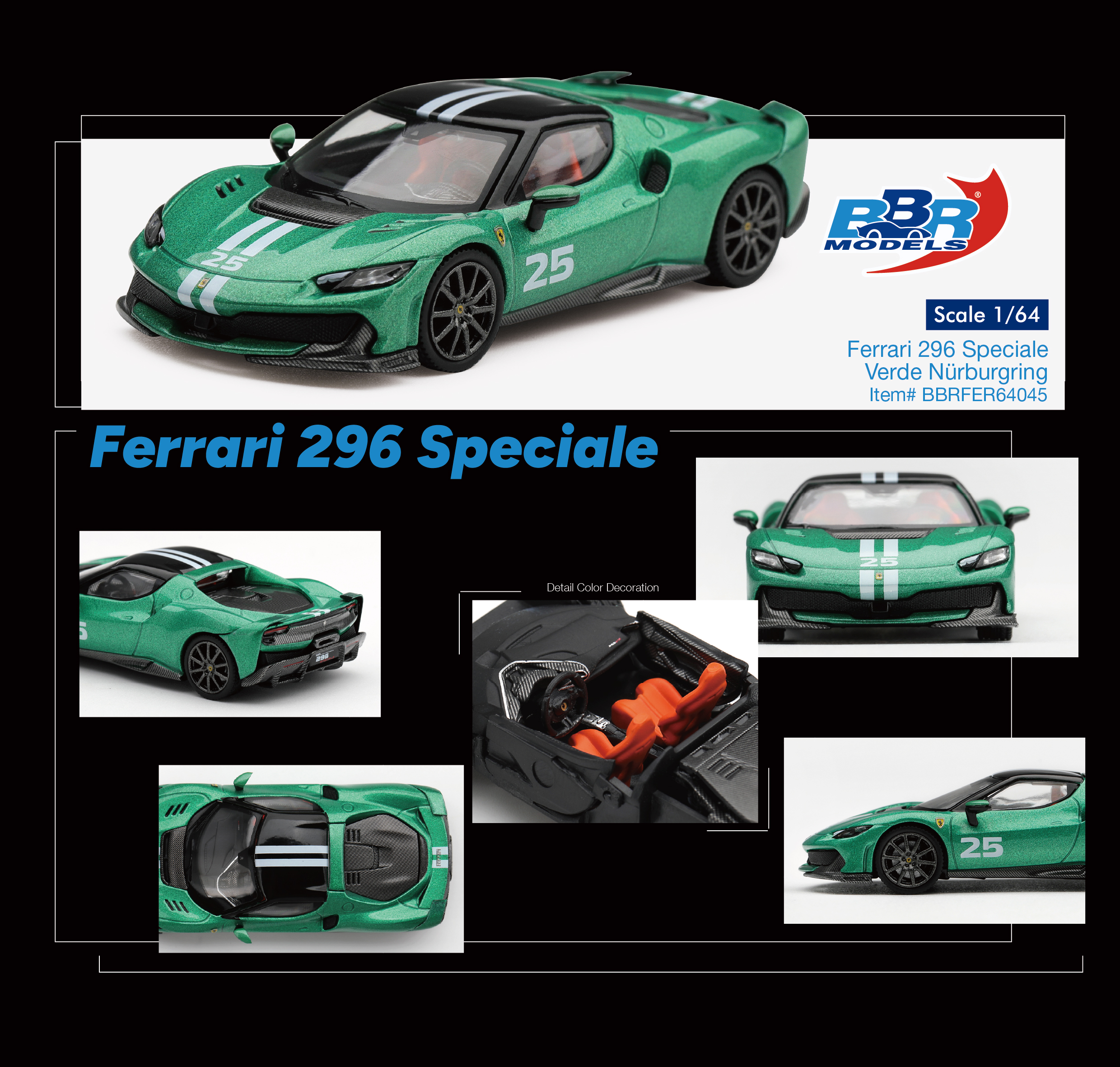 PREORDER FERRARI 296 SPECIALE VERDE NÜRBURGRING