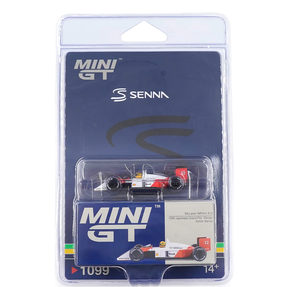 MCLAREN MP4/4 #12 AYRTON SENNA 1988 JAPANESE GRAND PRIX WINNER BLISTER PACKAGING