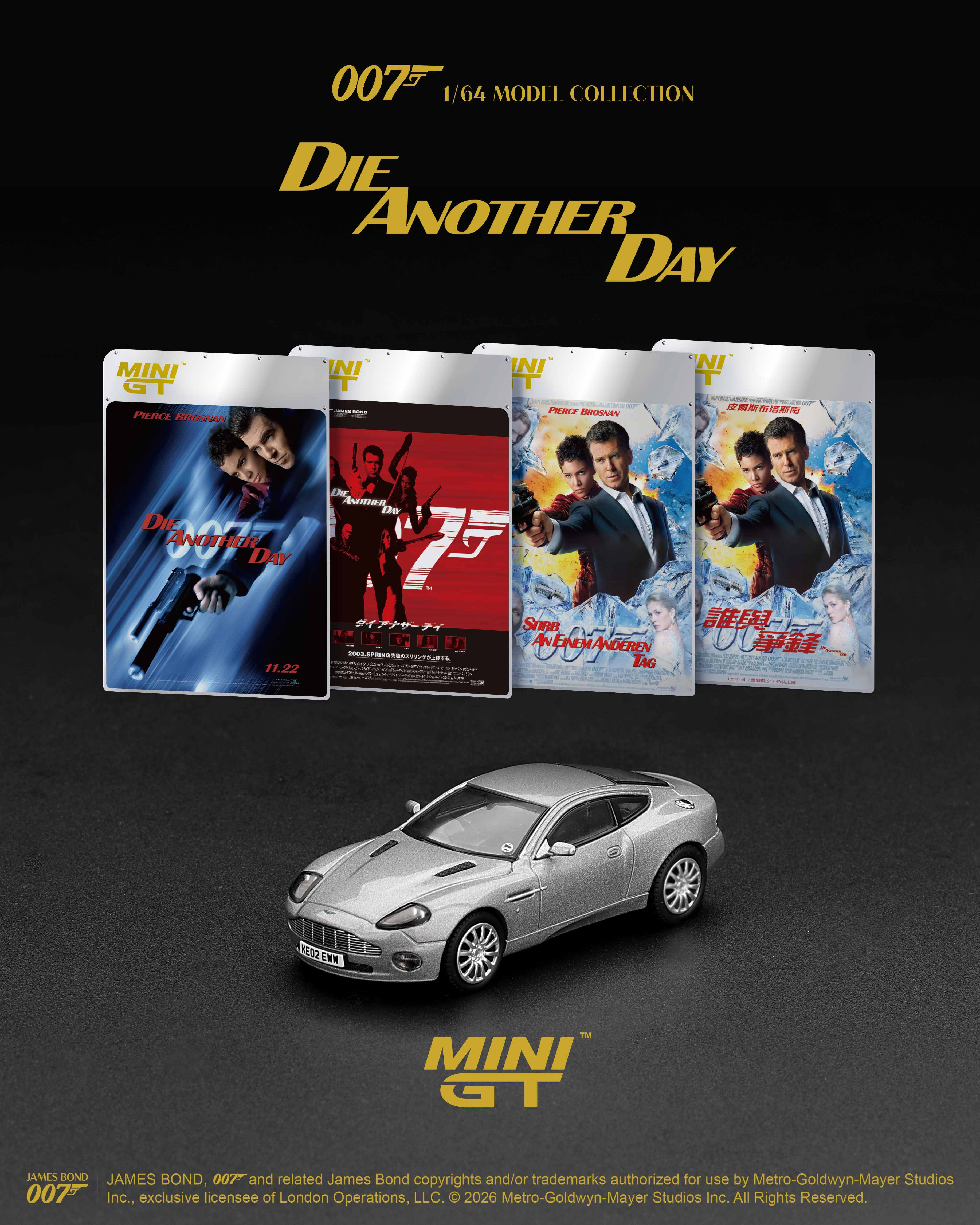 PREORDER ASTON MARTIN V12 VANQUISH "DIE ANOTHER DAY" ENGLISH BLISTER PACKAGING