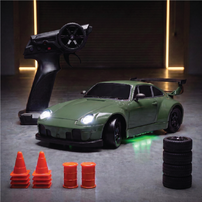 FLARE BURNOUT GREEN RC DRIFT CAR RC DRIFT CAR