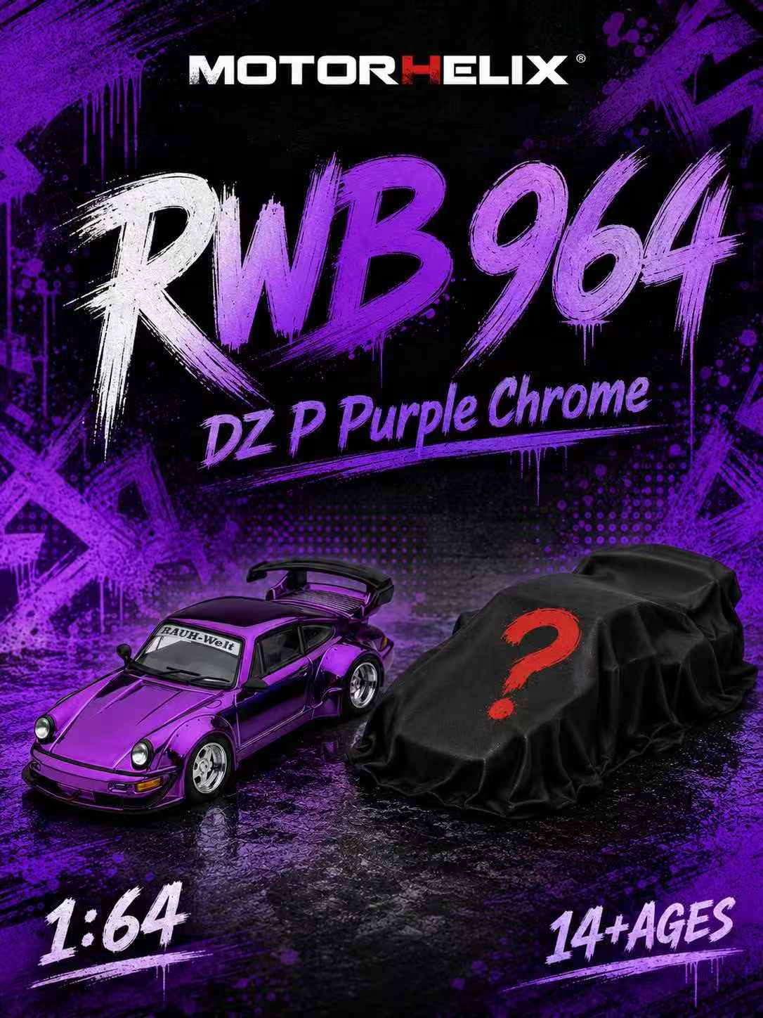 PORSCHE RWB 964 CHROME PURPLE
