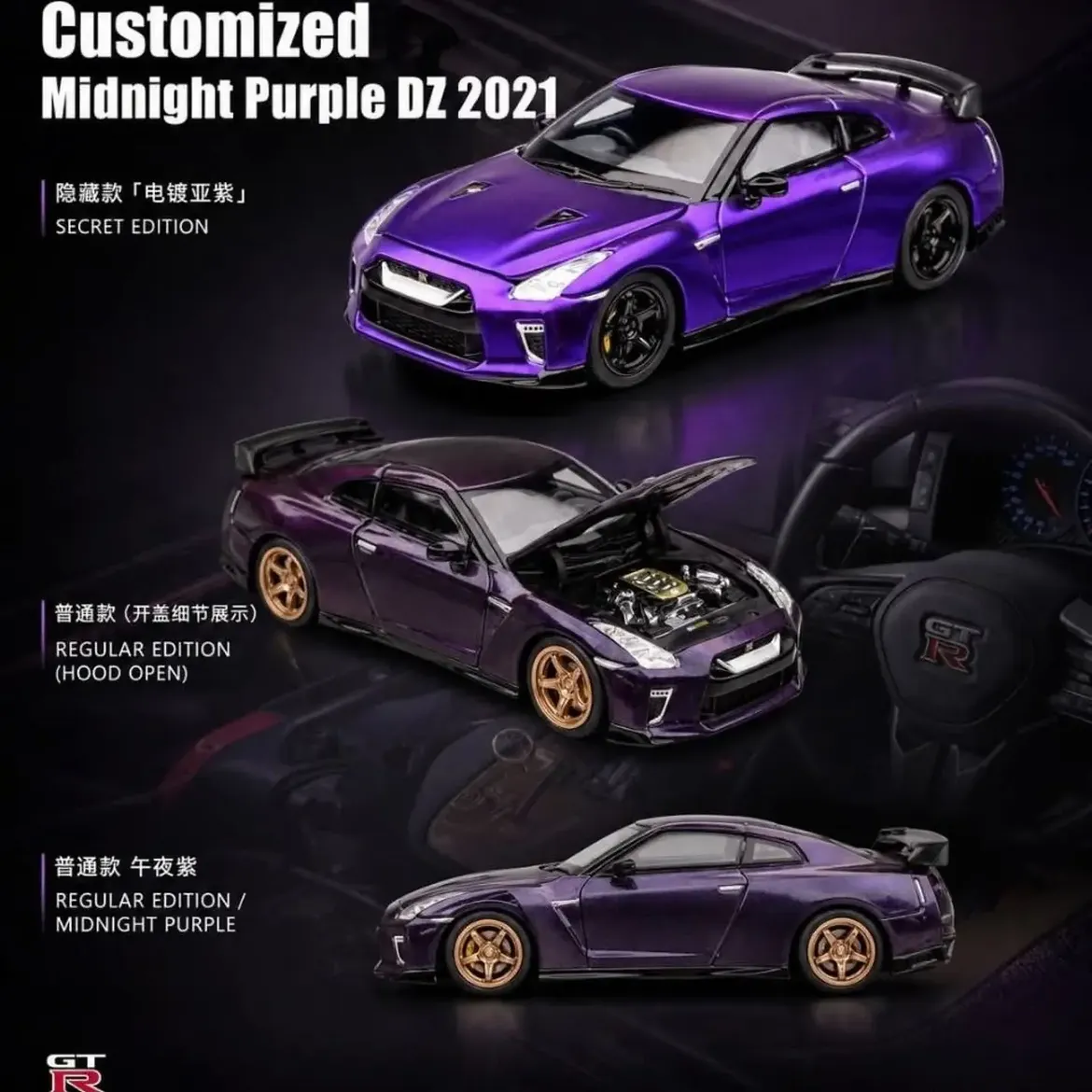 NISSAN GTR R35 CUSTOMIZED PURPLE