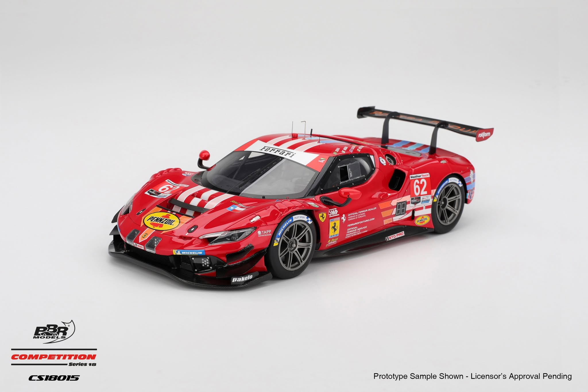 FERRARI 296 GT3 #62 RISI COMPETIZIONE 2024 IMSA DAYTONA 24 HRS