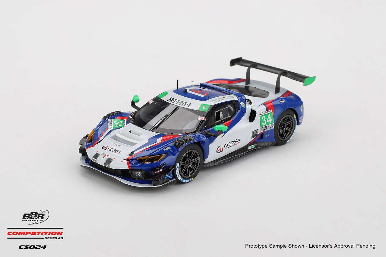 FERRARI 296 GT3 #34 CONQUEST RACING 2025 IMSA DAYTONA 24 HRS CAR MODEL