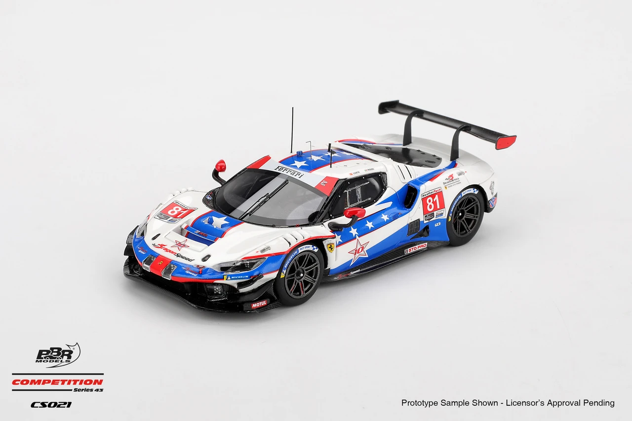 FERRARI 296 GT3 #81 DRAGONSPEED 2025 IMSA WATKINS GLEN CAR MODEL