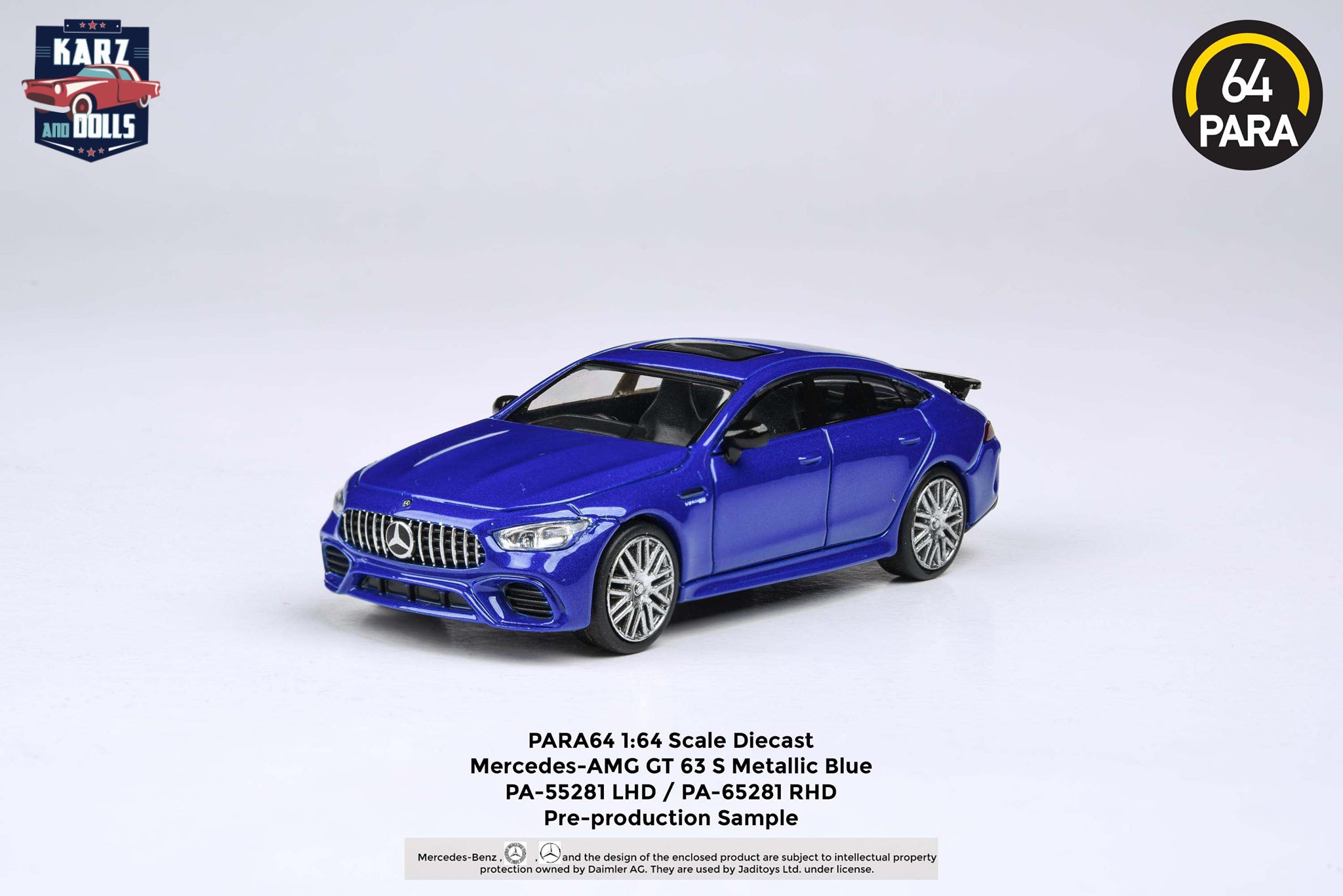 PARA64 MERCEDES-AMG GT 63 S  METALLIC BLUE