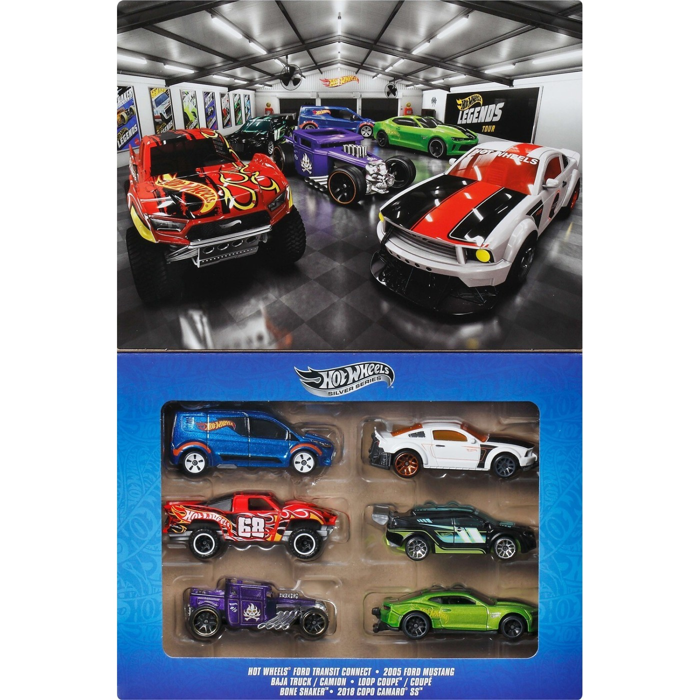 HOT WHEELS SILVER SERIES 2026 LEGENDS SET OF 6 -CAR BOX SET JLB24
