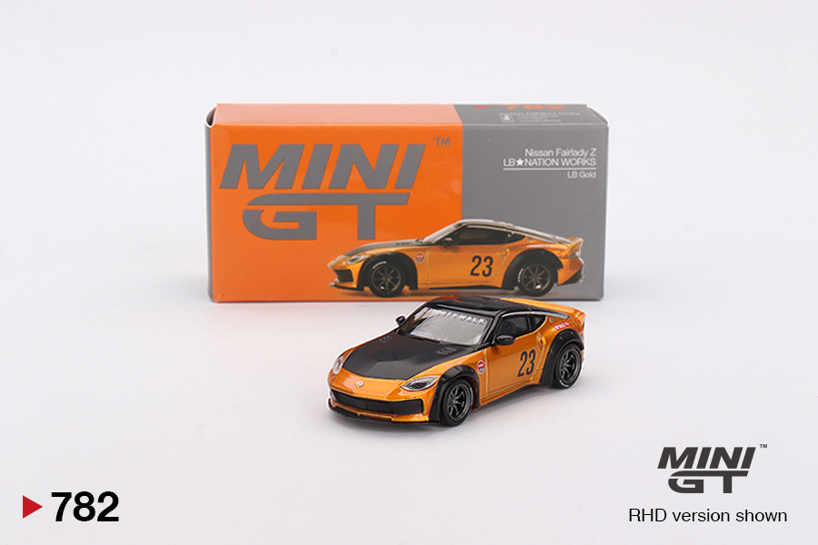 MINI GT NISSAN Z LB NATION WORKS IKAZUCHI YELLOW | KarzandDolls