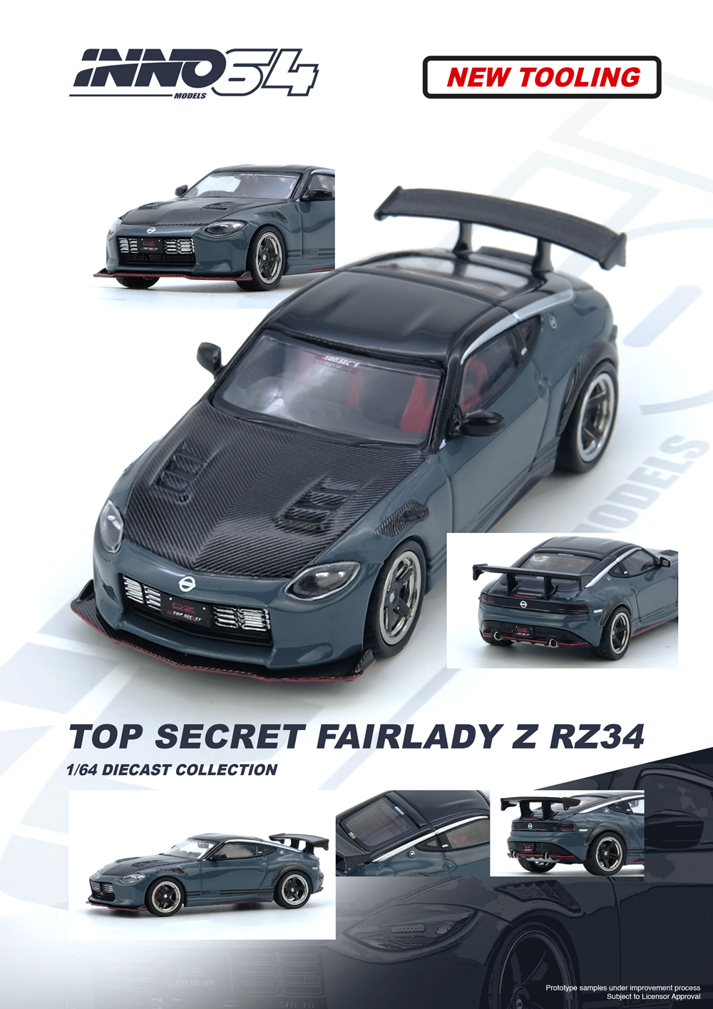 TOP SECRET FAIRLADY Z RX34 STEALTH GRAY     