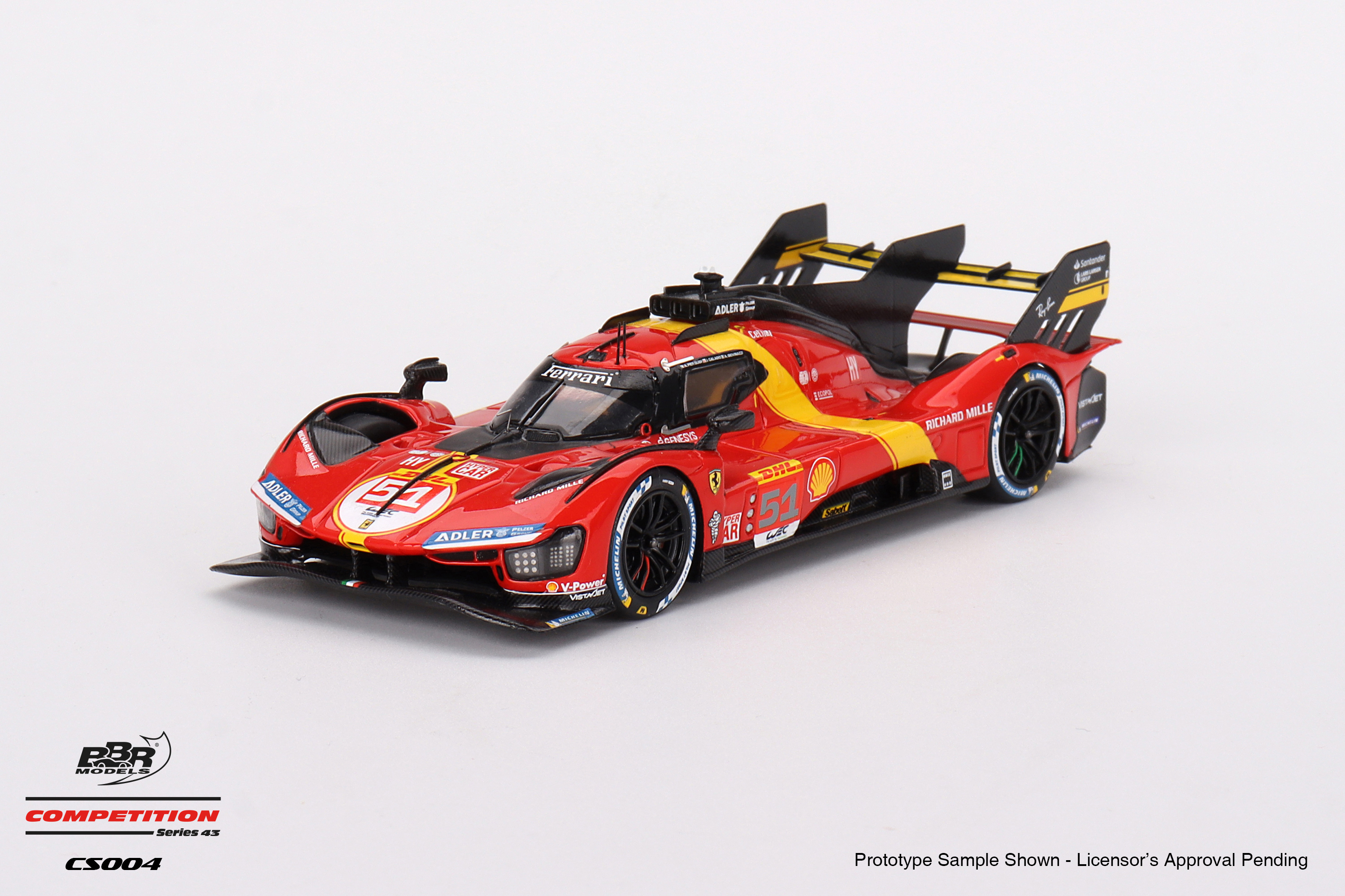 FERRARI 499P TEAM AF CORSE 2023  NO51 WEC 6 HR OF SPA 3RD PLACE