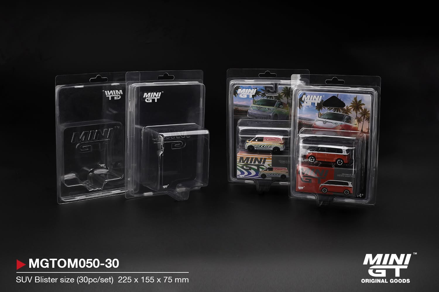 MINI GT BLISTER PROTECTOR TYPE B SUV BLISTER SIZE 30 PC SET 
