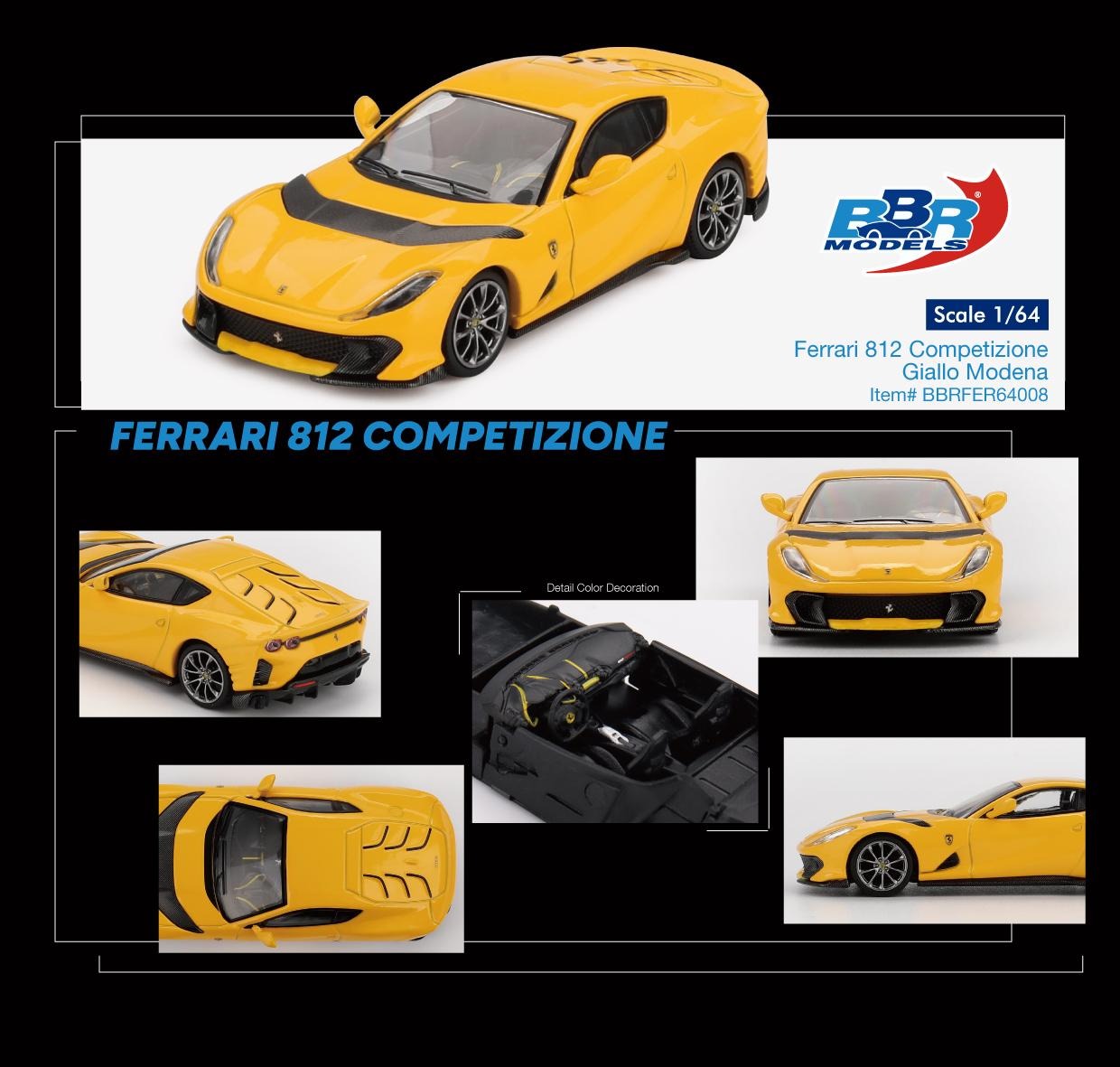 FERRARI 812 COMPETITIZONE GIALLO MODENA    
