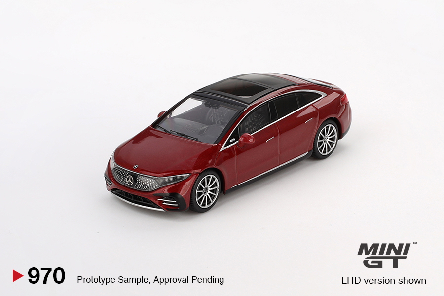 MINI GT MERCEDES-BENZ EQS 580 4MATIC RED METALLIC
