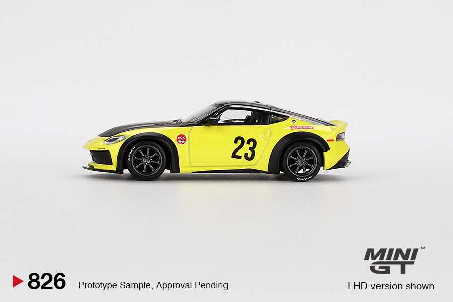MINI GT NISSAN Z LB NATION WORKS IKAZUCHI YELLOW | KarzandDolls